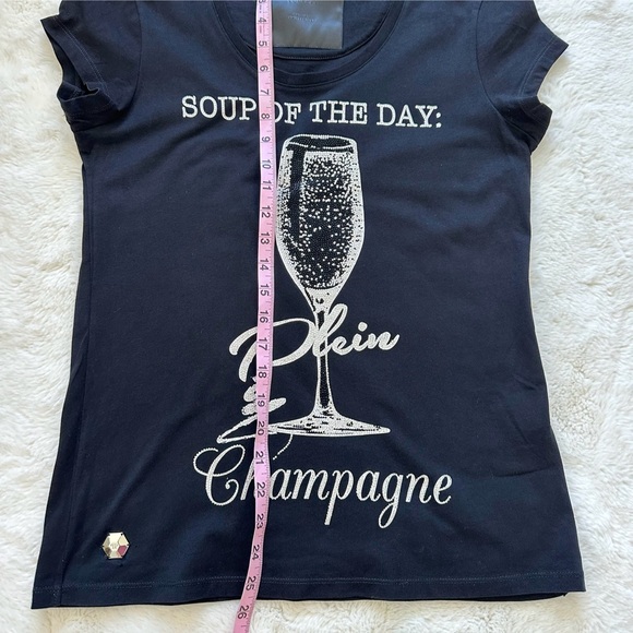 NEW!!! Philipp Plein women T-shirt with crystals size L Authentic Retail 650$ - Picture 11 of 11